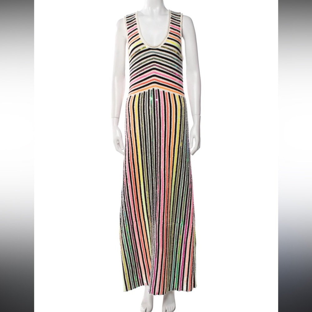 Colorful Striped Maxi Skirt